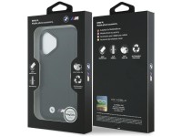 Capa MagSafe para iPhone 17 com logotipo BMW M acolchoado - Preta