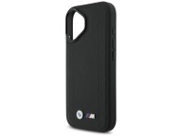 Capa MagSafe para iPhone 17 com logotipo BMW M acolchoado - Preta