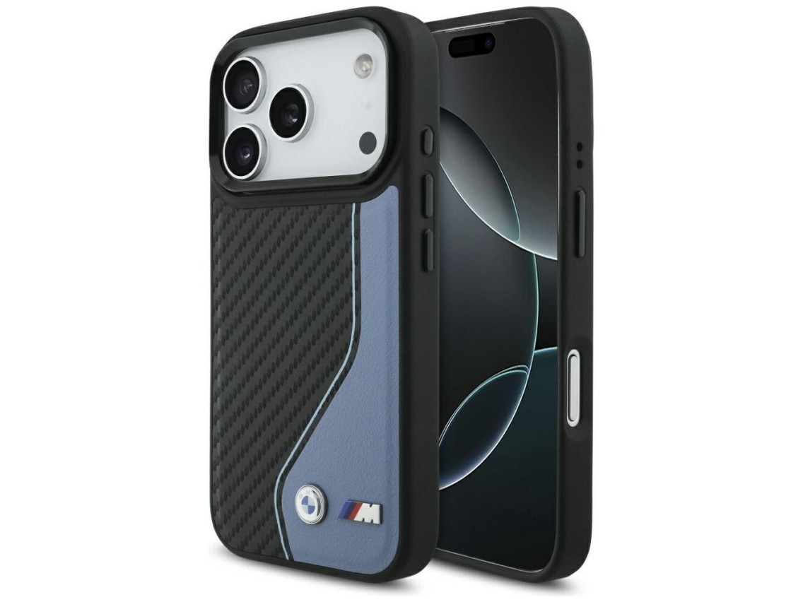 BMW M Carbon Logo MagSafe Case for iPhone 17 Pro - Blue
