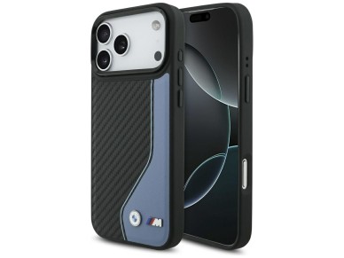 BMW M Carbon Logo MagSafe Case for iPhone 17 Pro Max - Blue BMW M Carbon Logo MagSafe Case for iPhone 17 Pro Max - Blue