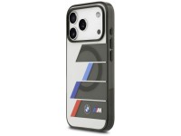 Capa MagSafe BMW M IML com botões metálicos e linhas tricolores para iPhone 17 Pro Max - Cinza Capa MagSafe BMW M IML com botões metálicos e linhas tricolores para iPhone 17 Pro Max - Cinza
