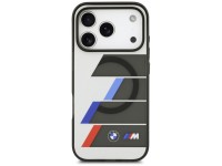 Capa MagSafe BMW M IML com botões metálicos e linhas tricolores para iPhone 17 Pro - Cinza Capa MagSafe BMW M IML com botões metálicos e linhas tricolores para iPhone 17 Pro - Cinza