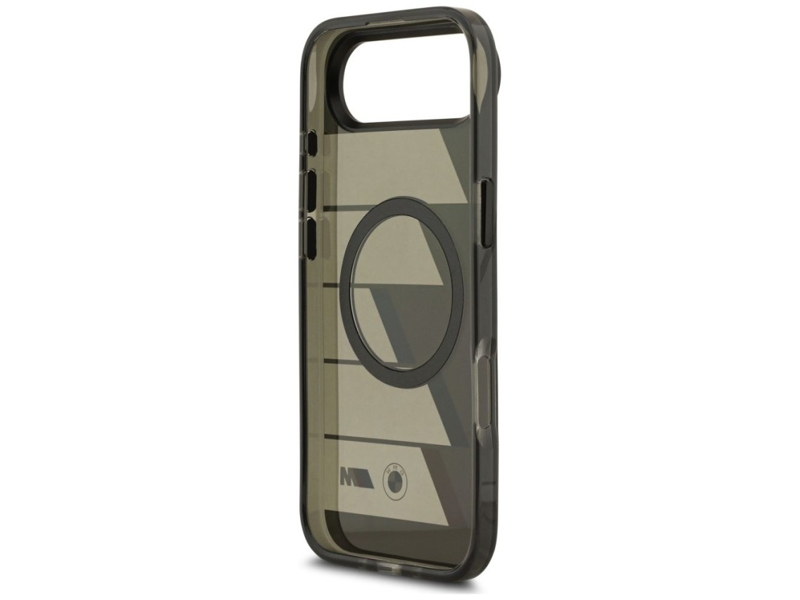 BMW M IML Metal Buttons Tricolor Lines MagSafe Case for iPhone Air - Gray