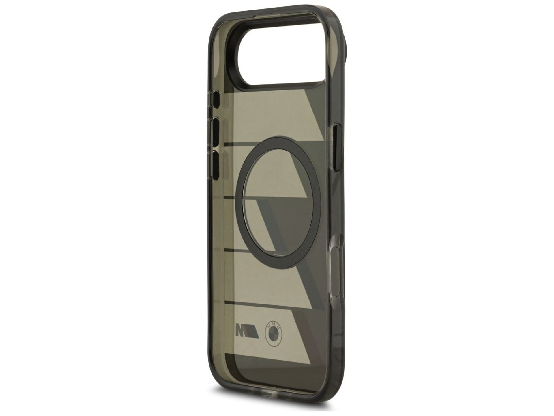 BMW M IML Metal Buttons Tricolor Lines MagSafe Case for iPhone Air - Gray