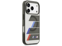 Capa MagSafe BMW M IML com botões metálicos e linhas tricolores para iPhone 17 Pro Max - Cinza Capa MagSafe BMW M IML com botões metálicos e linhas tricolores para iPhone 17 Pro Max - Cinza