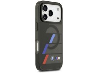 Funda MagSafe BMW M IML con botones metálicos y líneas tricolores para iPhone 17 Pro - Negra Funda MagSafe BMW M IML con botones metálicos y líneas tricolores para iPhone 17 Pro - Negra