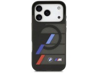 Funda MagSafe BMW M IML con botones metálicos y líneas tricolores para iPhone 17 Pro - Negra Funda MagSafe BMW M IML con botones metálicos y líneas tricolores para iPhone 17 Pro - Negra