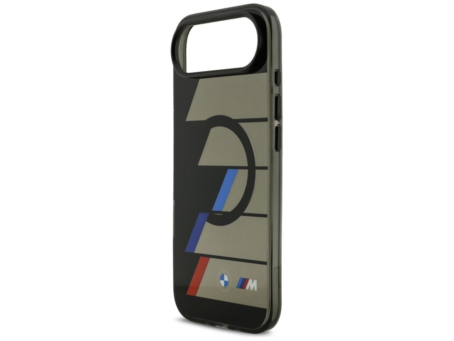 BMW M IML Metal Buttons Tricolor Lines MagSafe Case for iPhone Air - Black