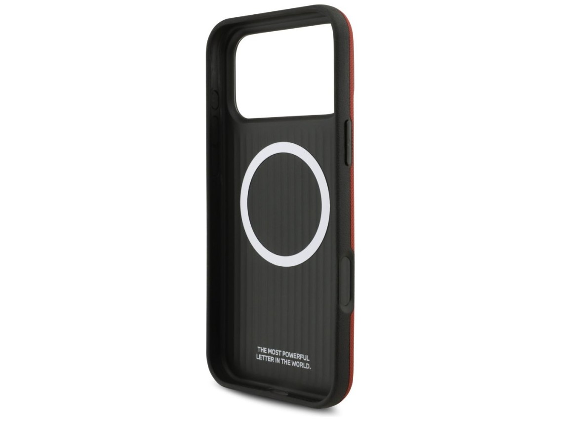 BMW M FW Metal Logo MagSafe Case for iPhone 17 Pro Max - Red