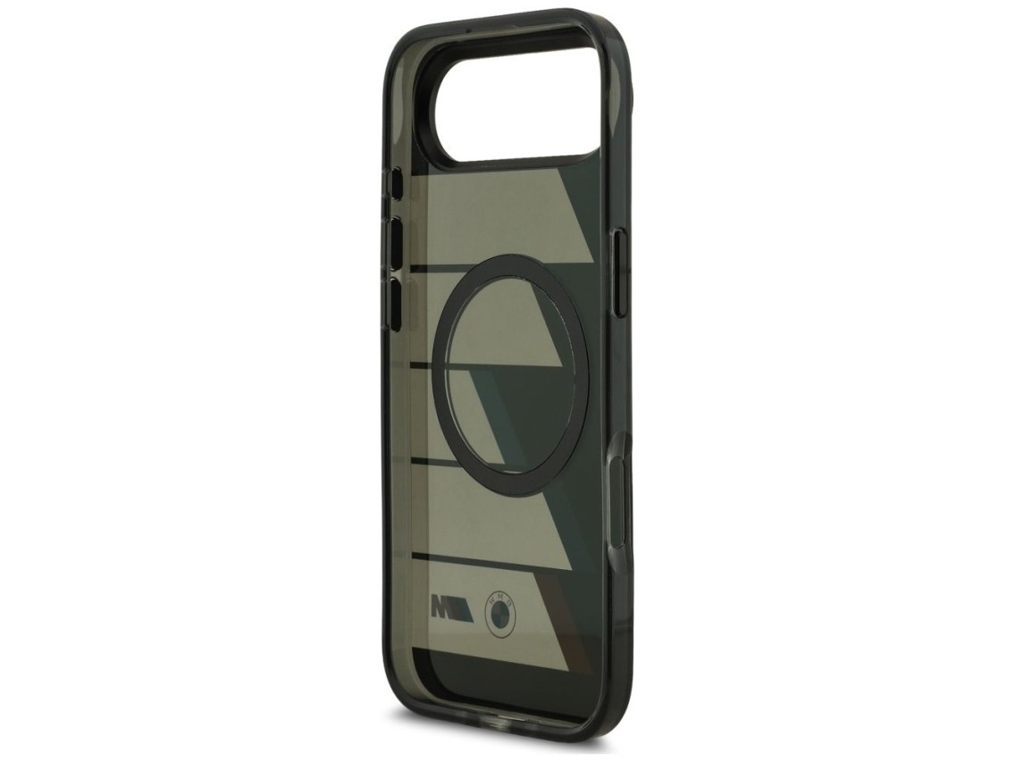 BMW M IML Metal Buttons Tricolor Lines MagSafe Case for iPhone Air - Black