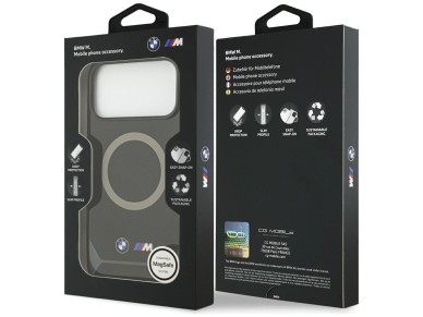 Funda MagSafe BMW M IML con botones metálicos y logotipo para iPhone 17 Pro Max - Azul Funda MagSafe BMW M IML con botones metálicos y logotipo para iPhone 17 Pro Max - Azul