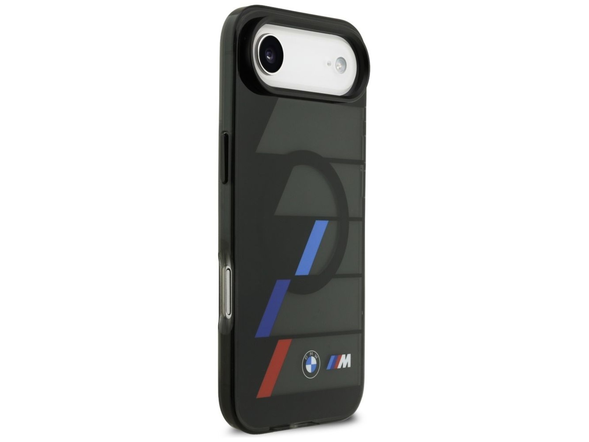 BMW M IML Metal Buttons Tricolor Lines MagSafe Case for iPhone Air - Black