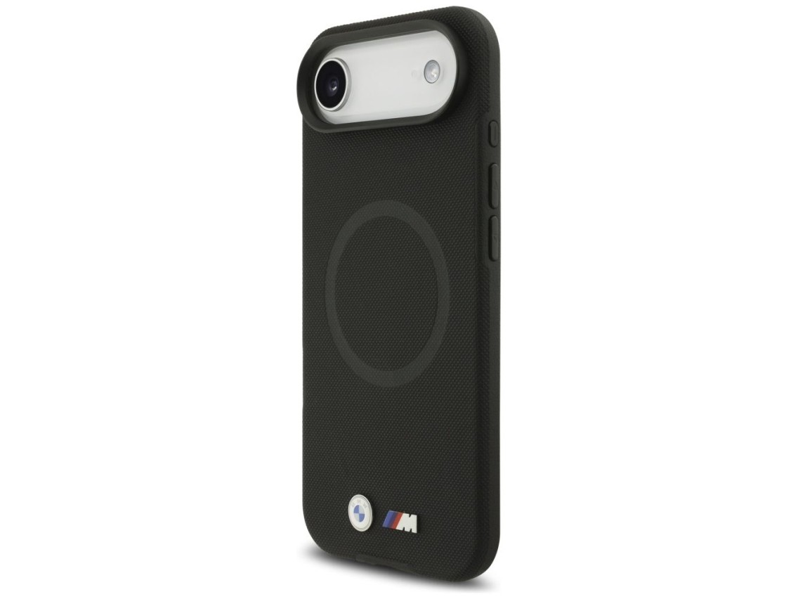 Capa MagSafe com logotipo BMW M FW em metal para iPhone Air - Preta