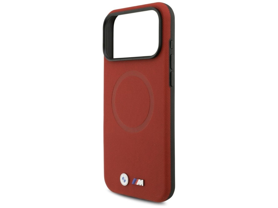 BMW M FW Metal Logo MagSafe Case for iPhone 17 Pro Max - Red