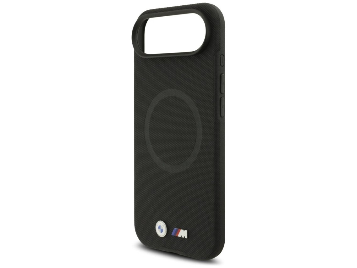 Capa MagSafe com logotipo BMW M FW em metal para iPhone Air - Preta