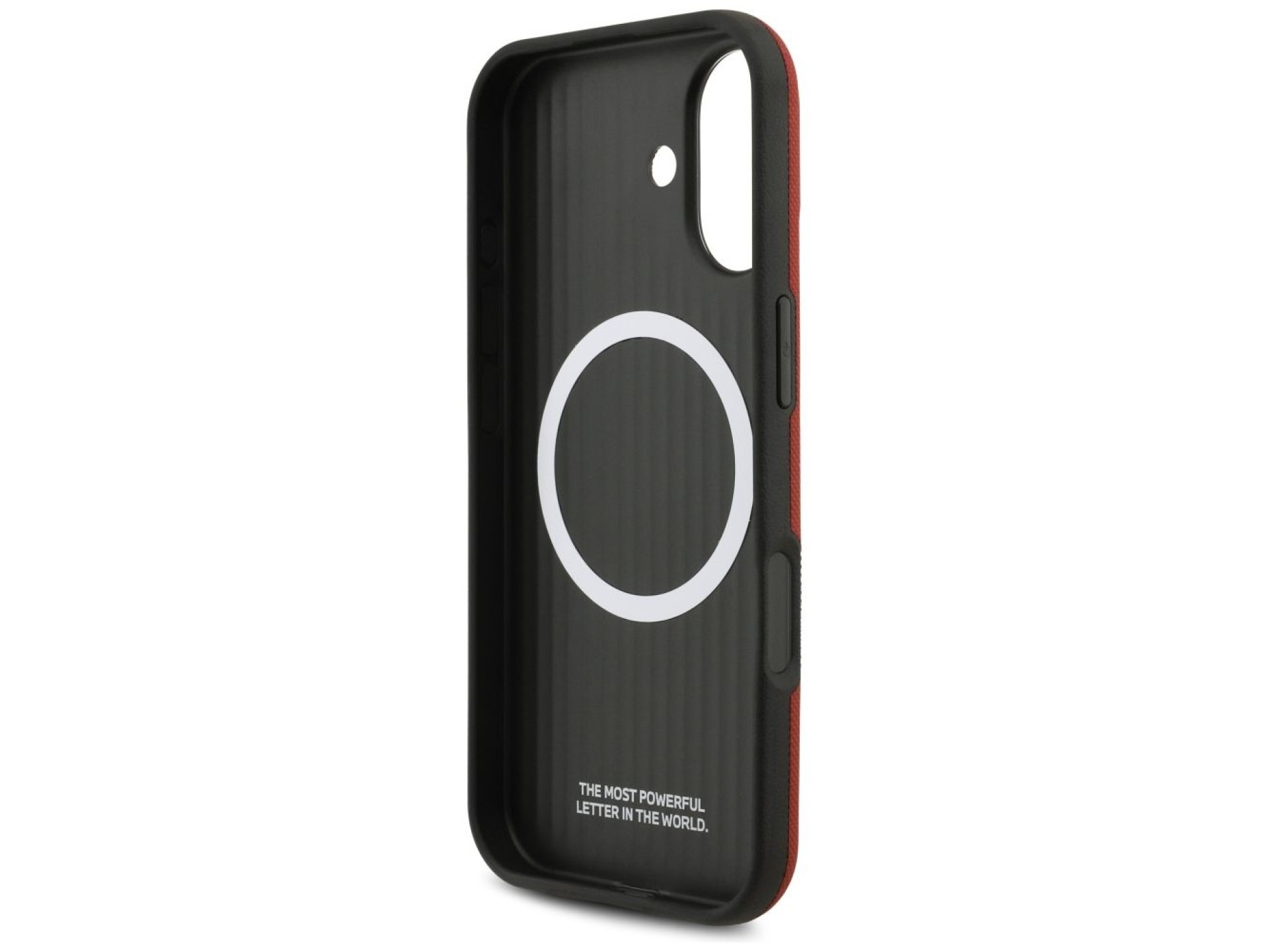 Capa MagSafe com logotipo BMW M FW em metal para iPhone 17 - Vermelha