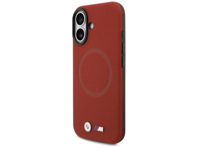 BMW M FW Metal Logo MagSafe Case for iPhone 17 - Red BMW M FW Metal Logo MagSafe Case for iPhone 17 - Red