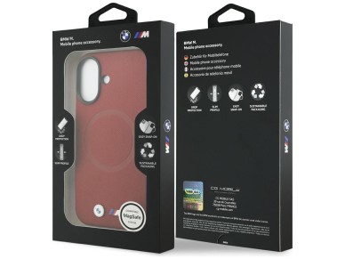 BMW M FW Metal Logo MagSafe Case for iPhone 17 - Red BMW M FW Metal Logo MagSafe Case for iPhone 17 - Red