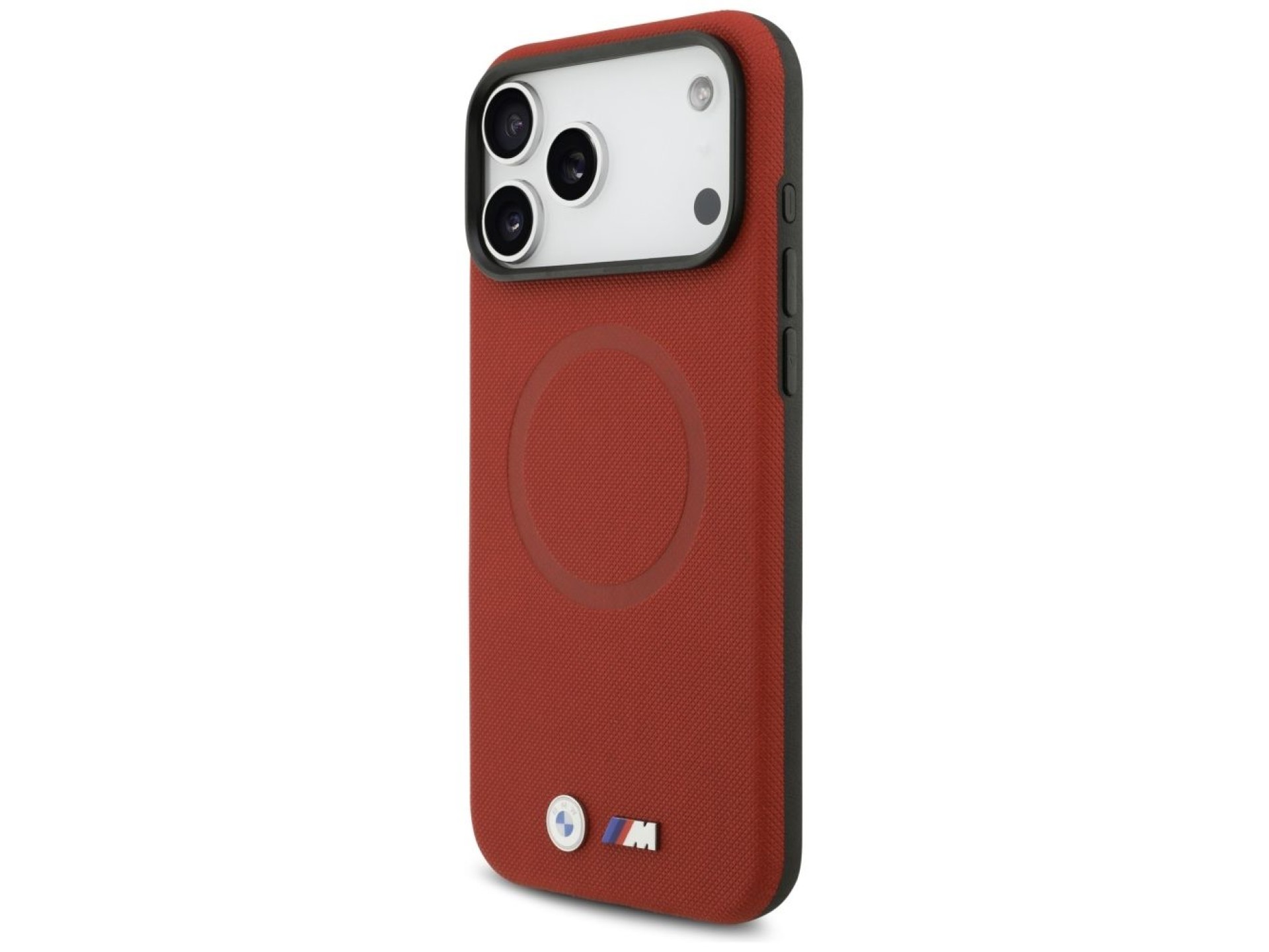 BMW M FW Metal Logo MagSafe Case for iPhone 17 Pro Max - Red