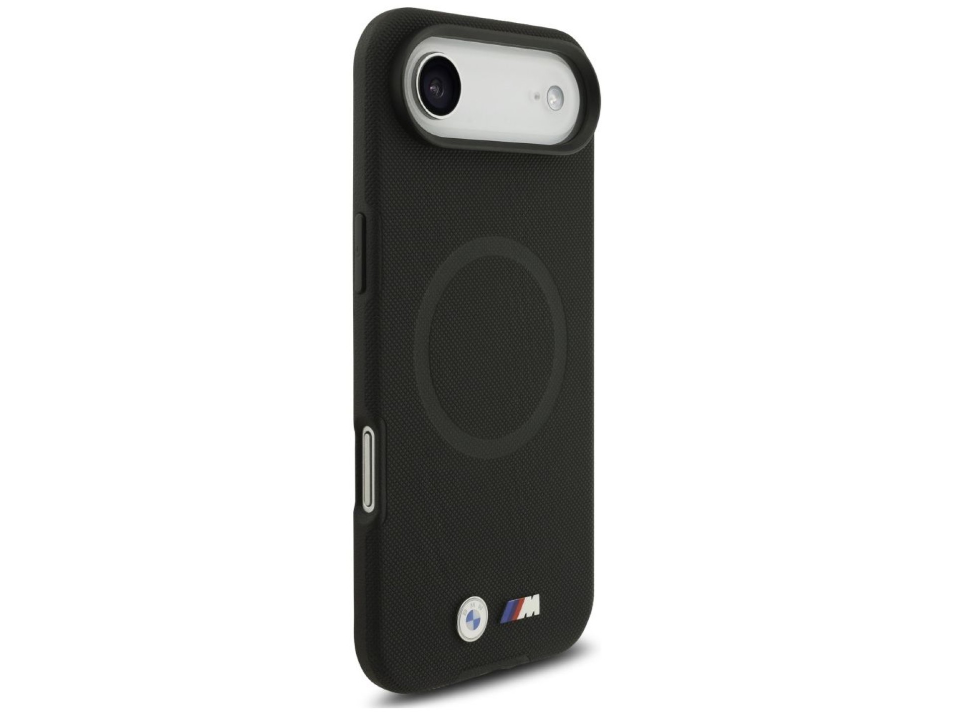 Capa MagSafe com logotipo BMW M FW em metal para iPhone Air - Preta