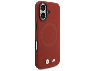 BMW M FW Metal Logo MagSafe Case for iPhone 17 - Red BMW M FW Metal Logo MagSafe Case for iPhone 17 - Red