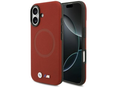 BMW M FW Metal Logo MagSafe Case for iPhone 17 - Red BMW M FW Metal Logo MagSafe Case for iPhone 17 - Red