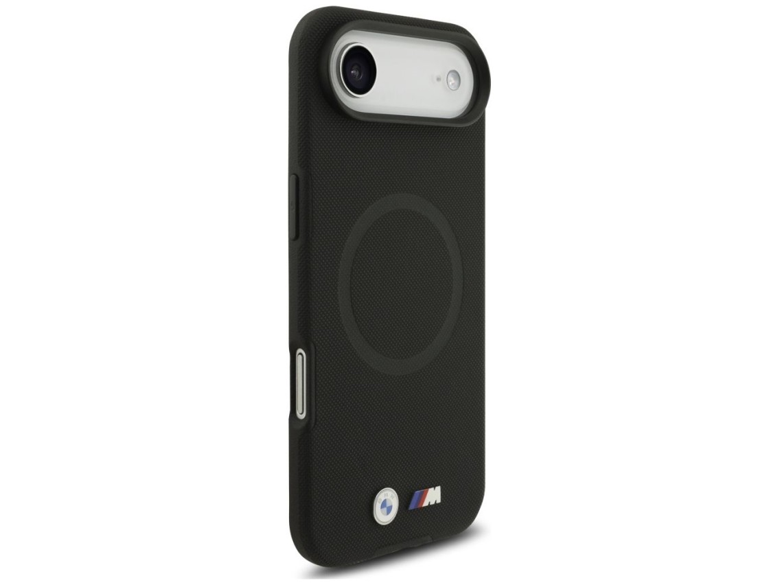 Capa MagSafe com logotipo BMW M FW em metal para iPhone Air - Preta