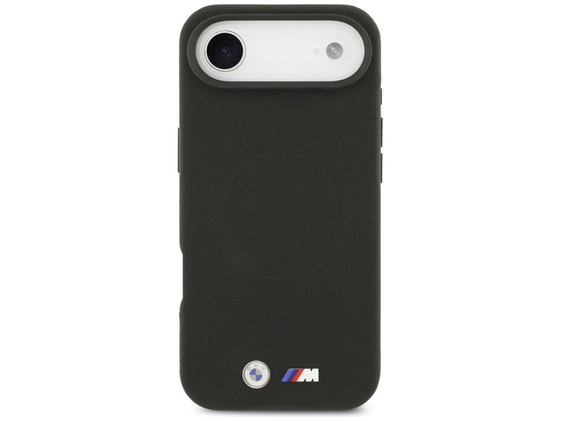 Capa MagSafe com logotipo BMW M FW em metal para iPhone Air - Preta