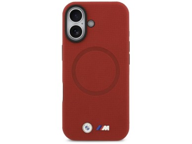 BMW M FW Metal Logo MagSafe Case for iPhone 17 - Red BMW M FW Metal Logo MagSafe Case for iPhone 17 - Red