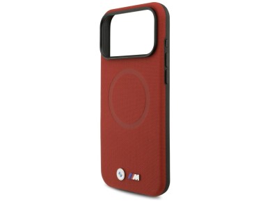 BMW M FW Metal Logo MagSafe Case for iPhone 17 Pro Max - Red