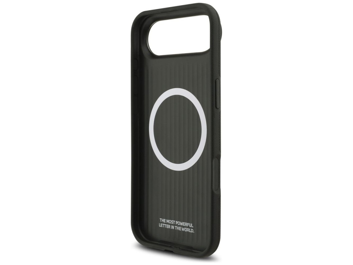 Capa MagSafe com logotipo BMW M FW em metal para iPhone Air - Preta