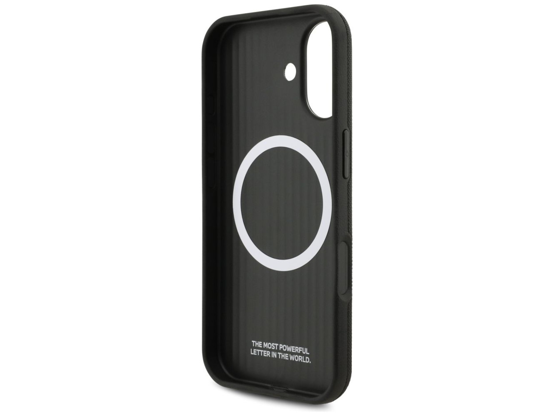 Funda BMW M FW con logo metálico y MagSafe para iPhone 17 - Negra