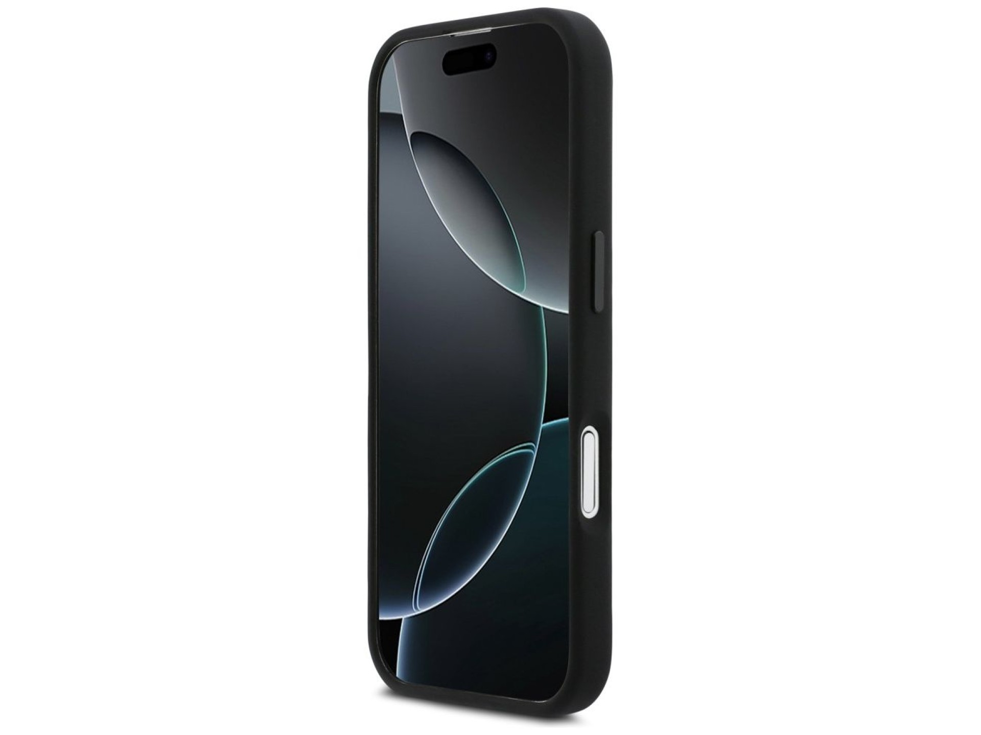Funda BMW M de silicona con logo vertical MagSafe para iPhone 17 - Negra