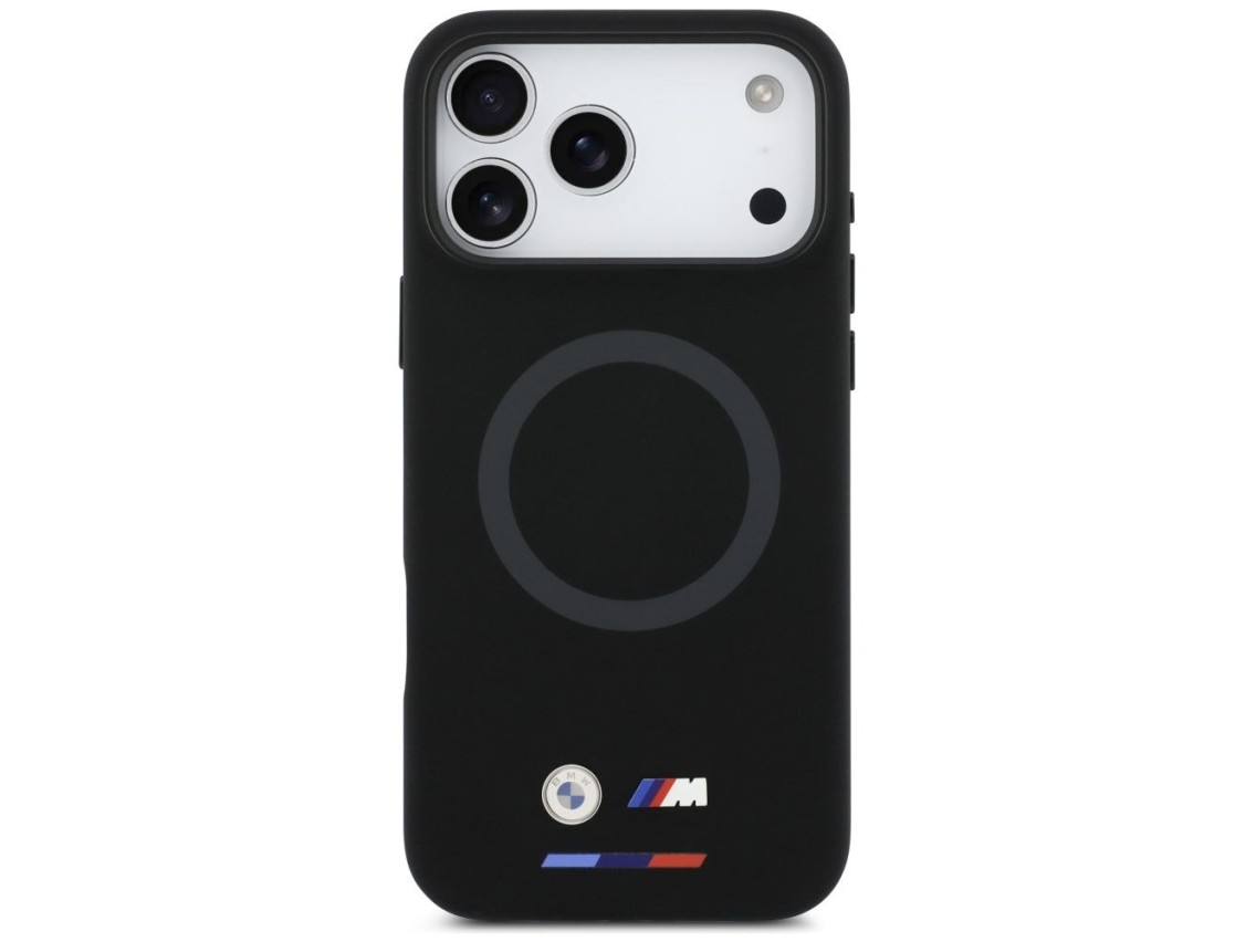 BMW M Silicon Logo MagSafe Case for iPhone 17 Pro Max - Black