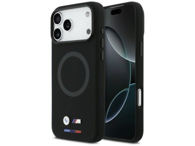 BMW M Silicon Logo MagSafe Case for iPhone 17 Pro Max - Black BMW M Silicon Logo MagSafe Case for iPhone 17 Pro Max - Black