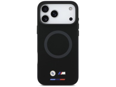 BMW M Silicon Logo MagSafe Case for iPhone 17 Pro Max - Black BMW M Silicon Logo MagSafe Case for iPhone 17 Pro Max - Black