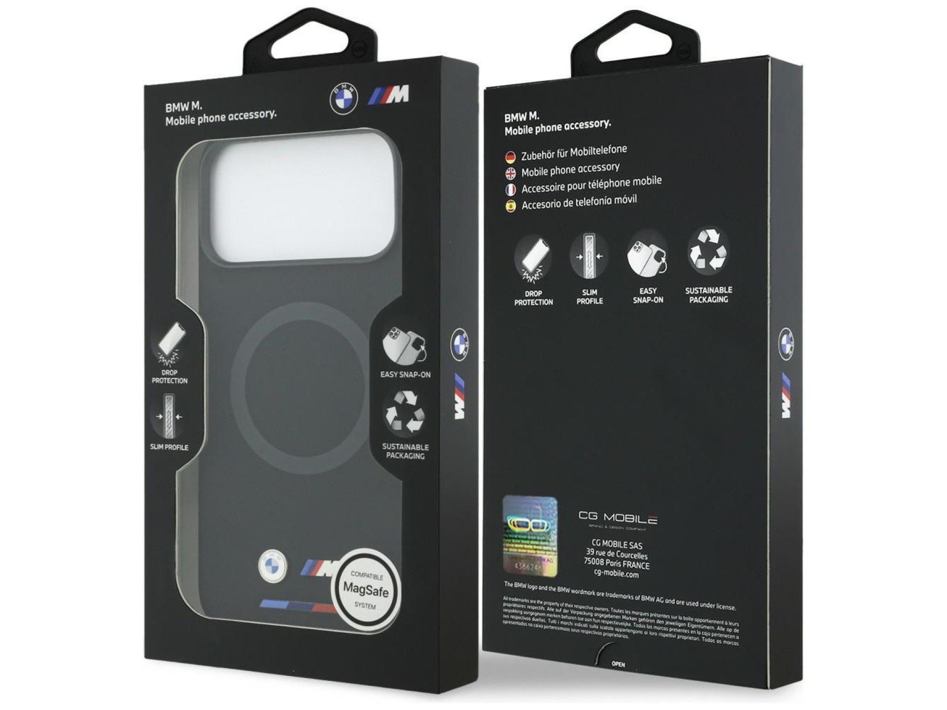BMW M Silicon Logo MagSafe Case for iPhone 17 Pro Max - Black