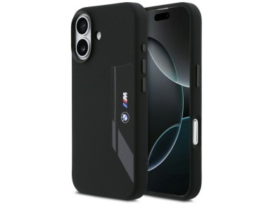BMW M Silicon Vertical Logo MagSafe Case for iPhone 17 - Black BMW M Silicon Vertical Logo MagSafe Case for iPhone 17 - Black