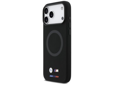 BMW M Silicon Logo MagSafe Case for iPhone 17 Pro Max - Black BMW M Silicon Logo MagSafe Case for iPhone 17 Pro Max - Black