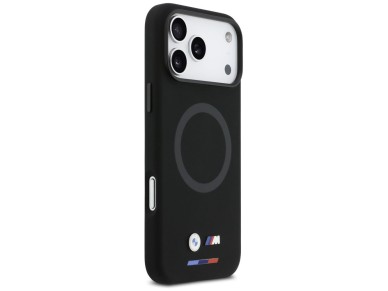BMW M Silicon Logo MagSafe Case for iPhone 17 Pro Max - Black BMW M Silicon Logo MagSafe Case for iPhone 17 Pro Max - Black