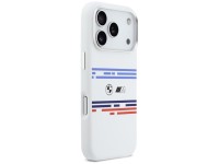Funda BMW M Silicona con Línea Horizontal MagSafe para iPhone 17 Pro - Blanca Funda BMW M Silicona con Línea Horizontal MagSafe para iPhone 17 Pro - Blanca