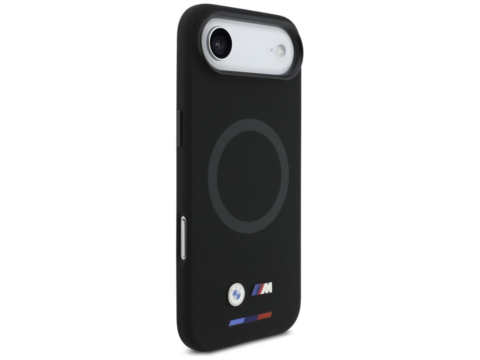 Funda de silicona con logo BMW M MagSafe para iPhone Air - Negra