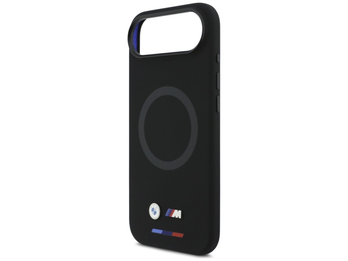 Funda de silicona con logo BMW M MagSafe para iPhone Air - Negra