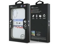 BMW M Silicon Horizontal Line MagSafe Case for iPhone 17 - White BMW M Silicon Horizontal Line MagSafe Case for iPhone 17 - White