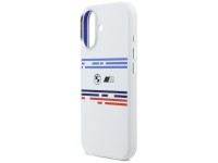 BMW M Silicon Horizontal Line MagSafe Case for iPhone 17 - White BMW M Silicon Horizontal Line MagSafe Case for iPhone 17 - White