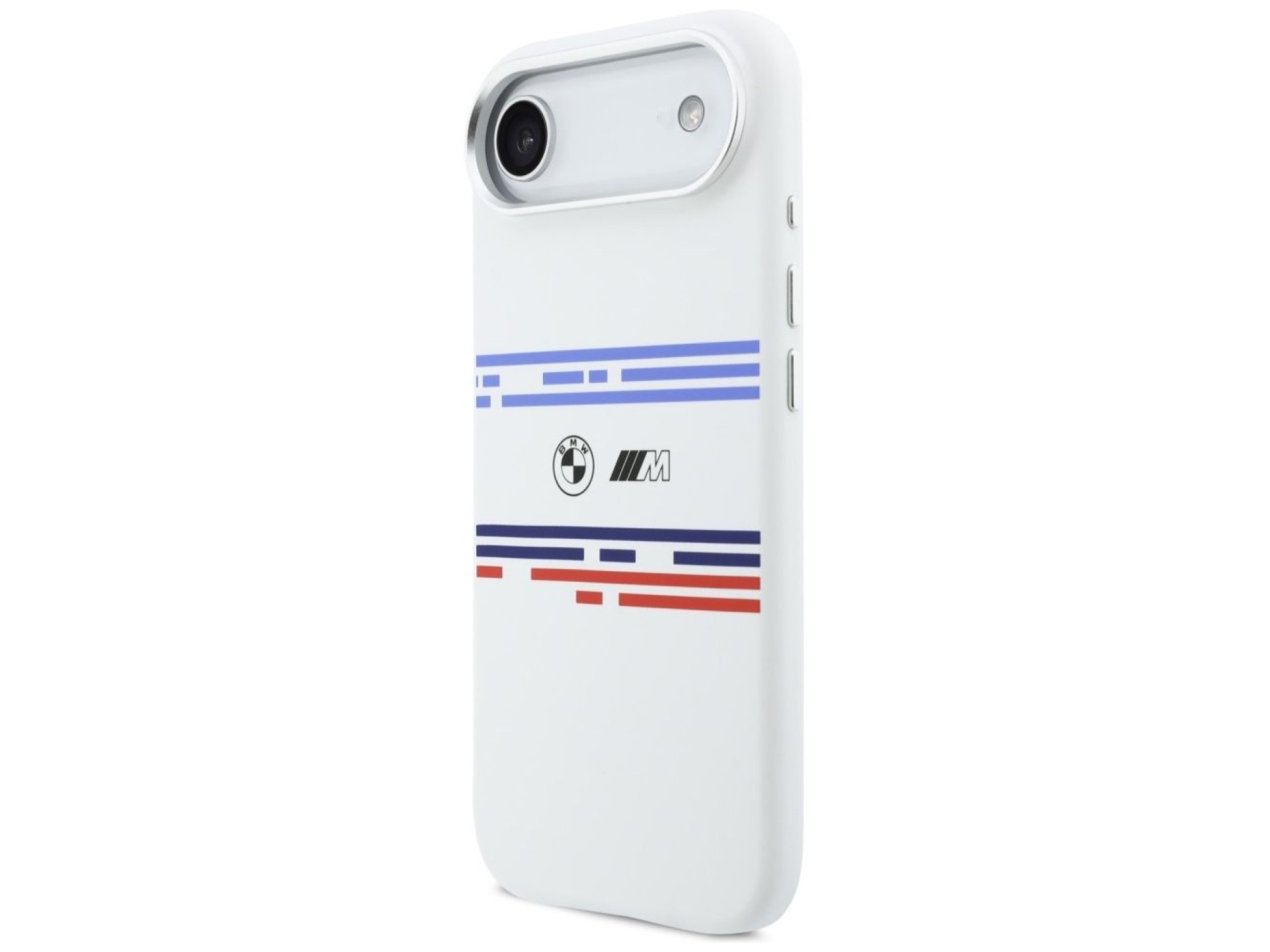 BMW M Silicon Horizontal Line MagSafe Case for iPhone Air - White