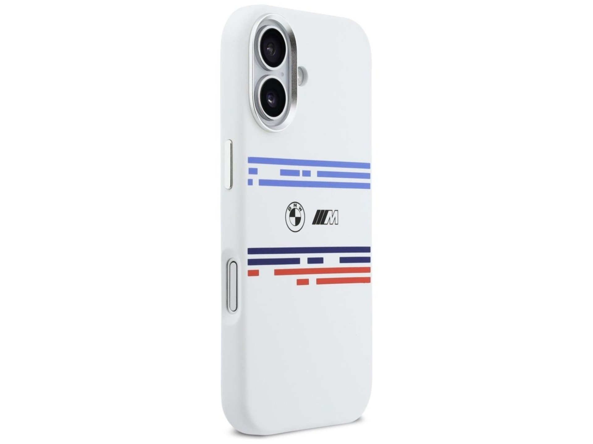 BMW M Silicon Horizontal Line MagSafe Case for iPhone 17 - White