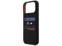 Funda BMW M Silicona con Línea Horizontal MagSafe para iPhone 17 Pro Max - Negra Funda BMW M Silicona con Línea Horizontal MagSafe para iPhone 17 Pro Max - Negra