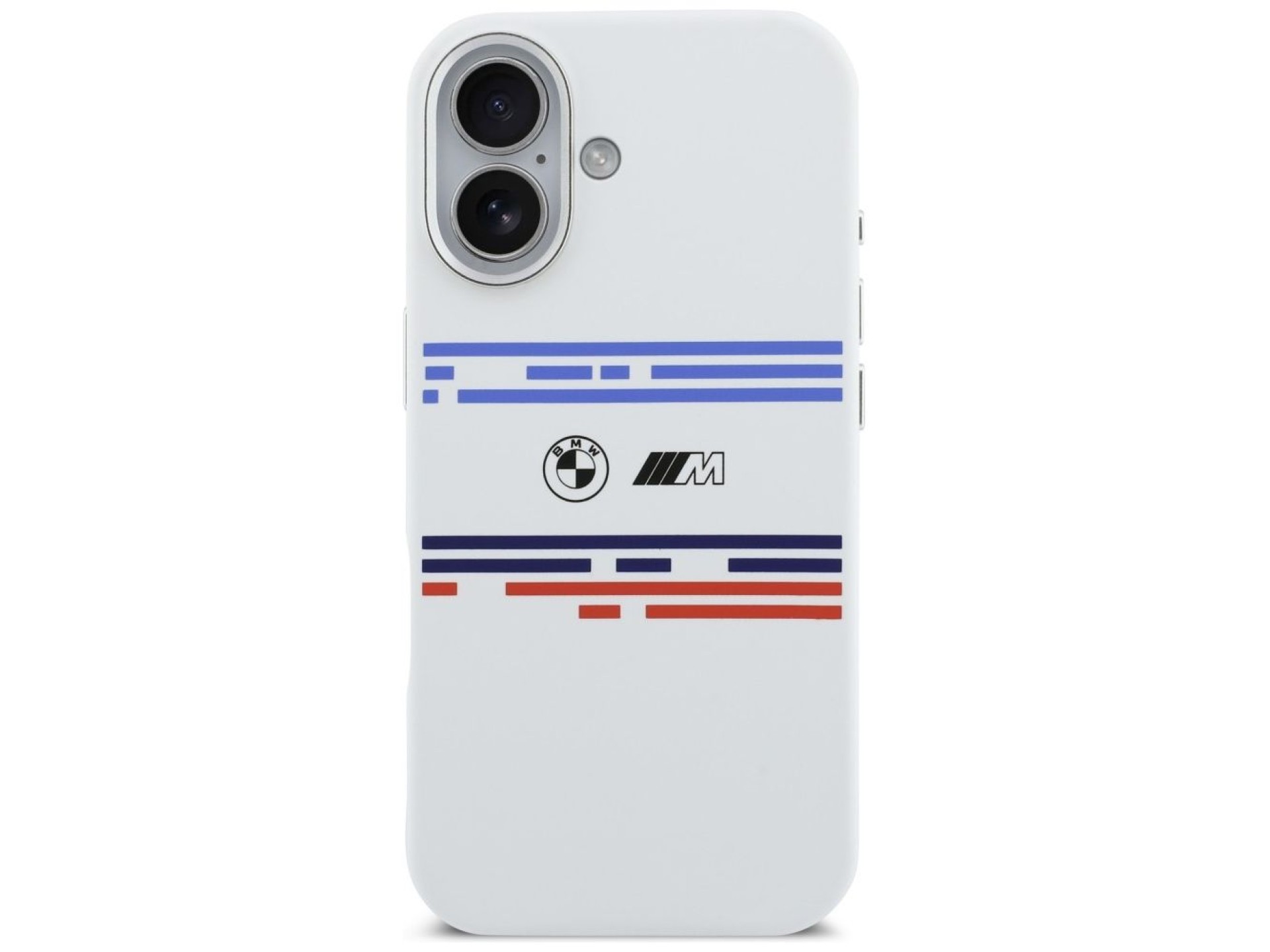 BMW M Silicon Horizontal Line MagSafe Case for iPhone 17 - White