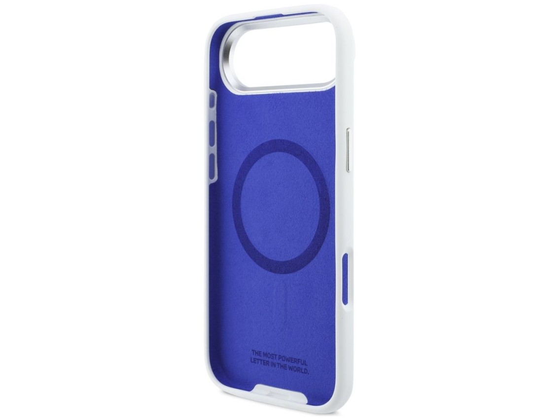 BMW M Silicon Horizontal Line MagSafe Case for iPhone Air - White